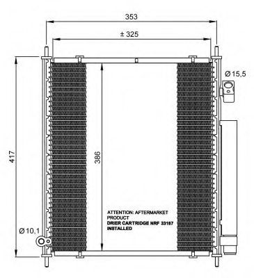 NRF 35562 Condenser, air conditioning